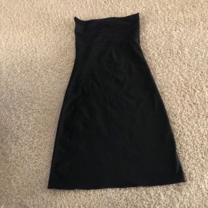 Spanx strapless black dress never worn size S fits like an XS.
